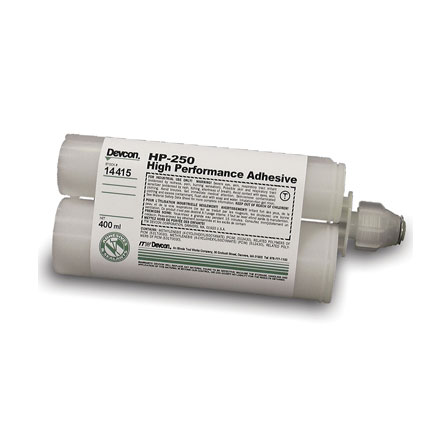 Devcon 2 Ton Clear Two-Part Epoxy Adhesive, Base & Accelerator (B/A), 400  ml Cartridge