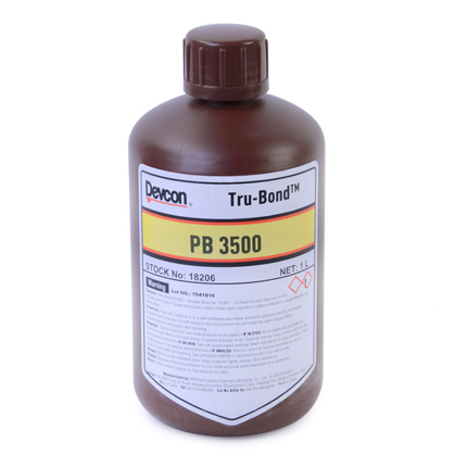 ITW Performance Polymers Devcon Tru-Bond PB 3500 UV Cure Adhesive Clear 1 L Bottle