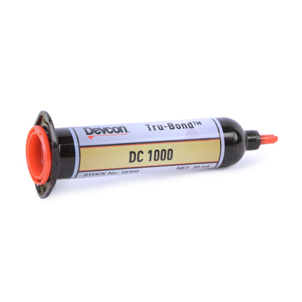 ITW Performance Polymers Devcon Tru-Bond DC 1000 UV Cure Adhesive Clear 30 mL Syringe