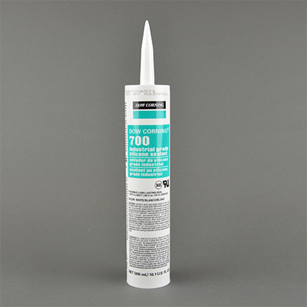 Dow 706 Hi-Temp Silicone Sealant - 10.1 Fluid Ounce Cartridge 706