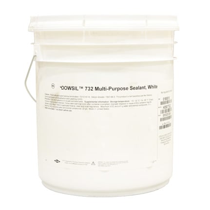 Dow DOWSIL™ 732 Multi-Purpose Sealant Silicone White 17.7 kg Pail