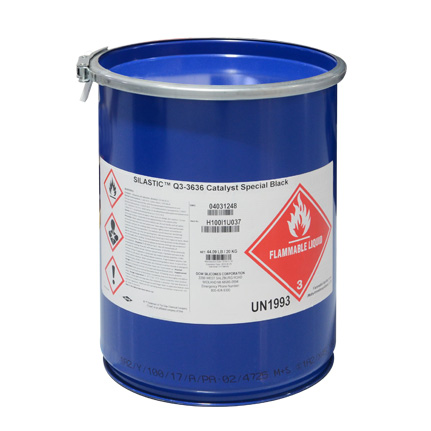 Dow SILASTIC™ Q3-3636 Silicone Adhesive Catalyst Black 20 kg Pail