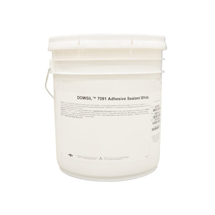 Dow DOWSIL™ 7091 Silicone Adhesive-Sealant White 25.5 kg Pail