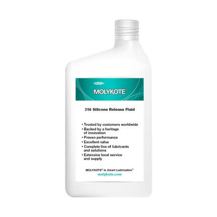 DuPont MOLYKOTE® 316 Silicone Release Fluid Clear 355 g Bottle