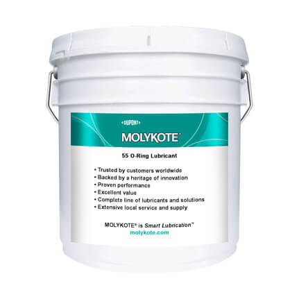 DuPont MOLYKOTE® 55 O-Ring Grease Off-White 3.6 kg Pail