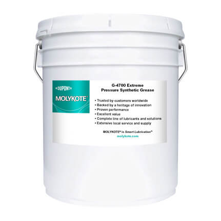 DuPont MOLYKOTE® G-4700 Extreme Pressure Synthetic Grease Gray 16 kg Pail