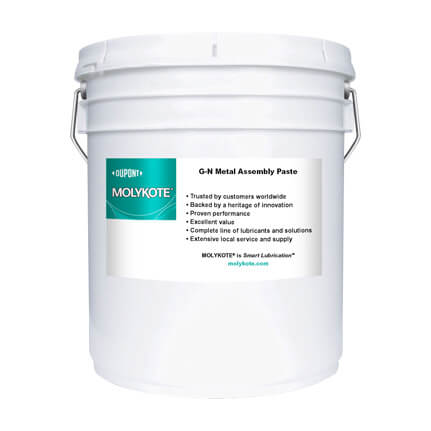 DuPont MOLYKOTE® G-n Metal Assembly Paste Gray 22 kg Pail