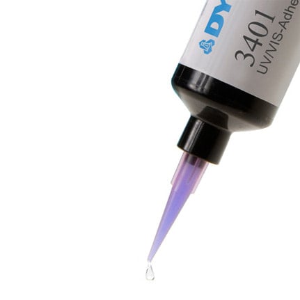 Dymax Dual Cure 3401 UV Plastic Bonder Clear 30 mL MR Syringe