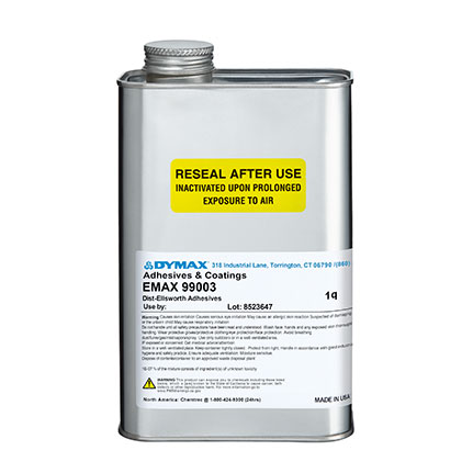 Dymax EMAX 99003 Dual Cure Conformal Coating Light Yellow 1 qt Can