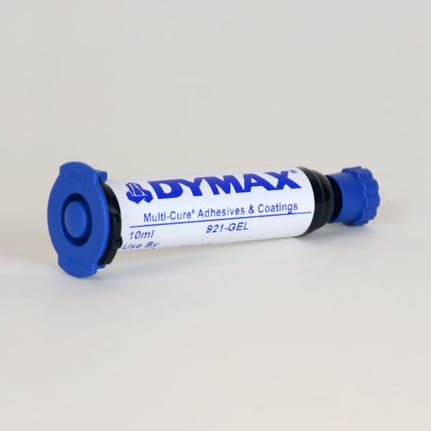 Dymax Multi-Cure 921-Gel UV Curing Adhesive Clear 10 mL MR Syringe