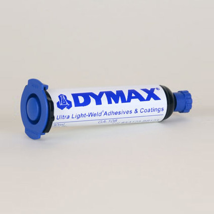 Dymax Ultra Light-Weld® GA-108 UV Curing Adhesive Black 30 mL MR Syringe