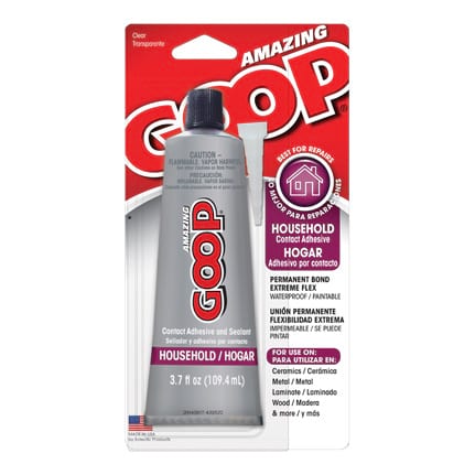 Eclectic Amazing GOOP Household All Purpose Solvent Based Adhesive Clear 3.7 oz Tube