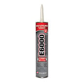 Eclectic E6000 Industrial Strength Solvent Based Adhesive Black 10.2 oz Cartridge