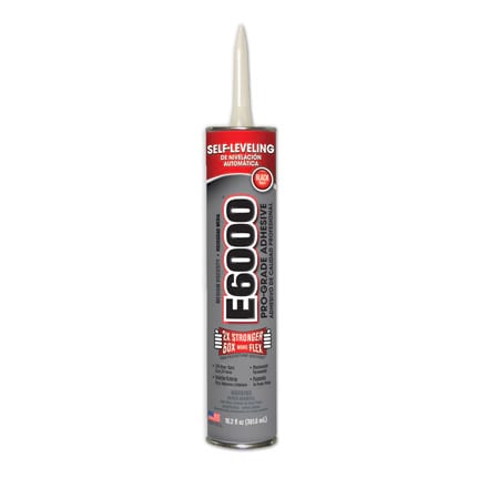 E6000 232031 Medium Viscosity Adhesive Cartridge 10.2 fl oz Black