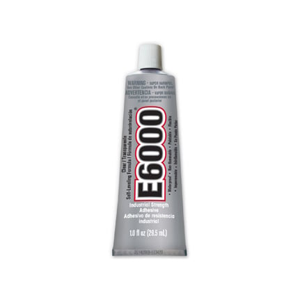 Eclectic E6000 Industrial Strength Solvent Based Adhesive Clear 1 oz Tube