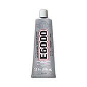 Eclectic E6000 Industrial Strength Solvent Based Adhesive Medium Viscosity Clear 3.7 oz Tube