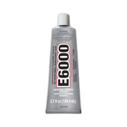 E6000 Adhesive - 3.7 Oz  Glues Chemicals Delphi Glass