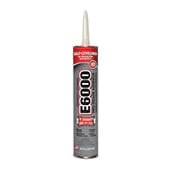 Eclectic E6000 Industrial Strength Solvent Based Adhesive High Viscosity Clear 10.2 oz Cartridge