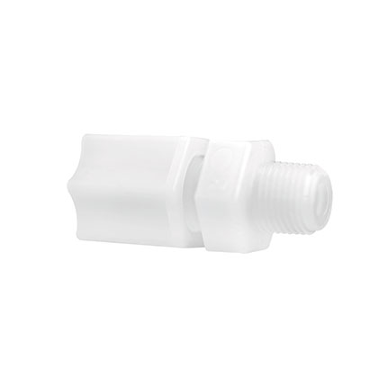 Fisnar 560656 Straight Male Connector White 0.25 NPT, 0.25 in Tube