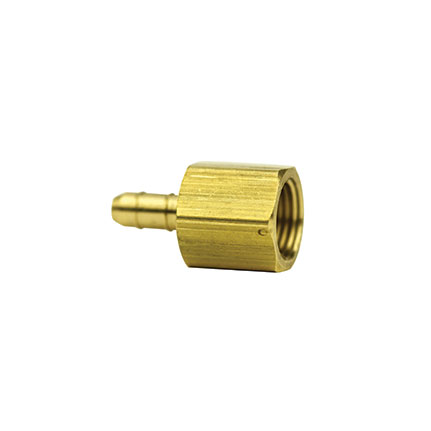 Fisnar 560701 Brass Straight Barbed Fitting 0.125 in NPT Female x 0.125 in I.D. Tube