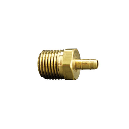 Fisnar 560704 Brass Straight Barbed Fitting 0.25 in NPT Male x 0.125 in I.D. Tube