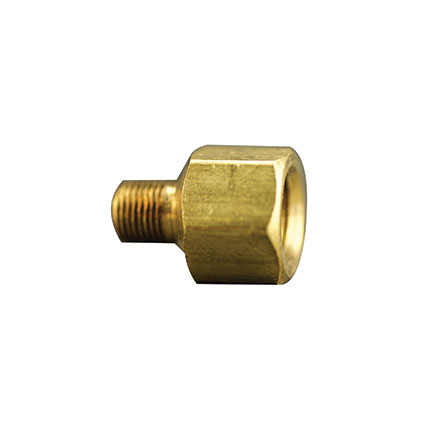 Fisnar 560727 Brass Adapter 0.125 in NPT Male x 0.25 in NPT Female