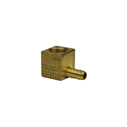 Fisnar 560728 Brass Barbed Elbow Fitting 0.125 in NPT Female x 0.125 in I.D. Tube