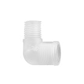 Fisnar 561105 Street Elbow Connector Clear 0.25 in NPT Female x 0.25 in NPT Male