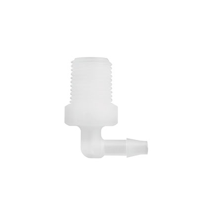 Fisnar 561402N Barbed Elbow Connector Natural 0.125 in NPT Male
