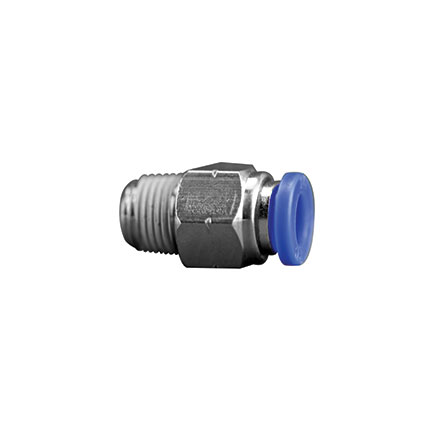 Fisnar 561694 Straight Push Connector 0.25 in OD x 0.125 in NPT Male