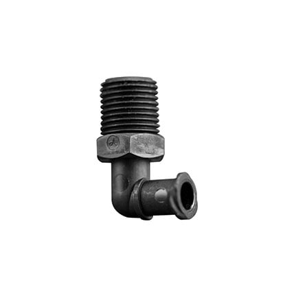 Fisnar 561821 Elbow Luer Lock Connector Black 0.125 in NPT