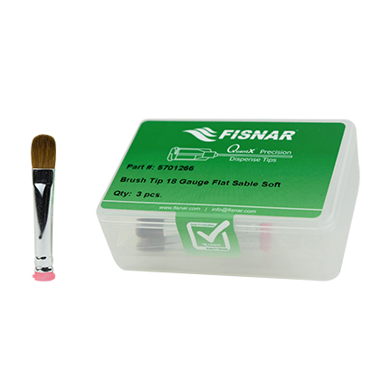 Fisnar 5701266 Soft Bristle Dispensing Brush Tip 18 ga