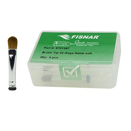 Fisnar 5701267 Soft Bristle Dispensing Brush Tip 22 ga