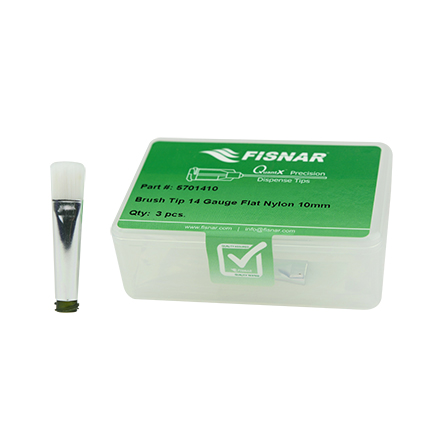Fisnar 5701410 Flat Nylon Dispensing Brush Tip 14 ga