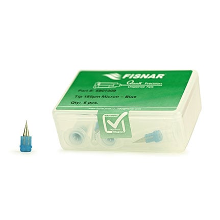 Fisnar QuantX™ 5901009 Micron-S Precision Micro Bore Nozzle Blue 150 um Exit