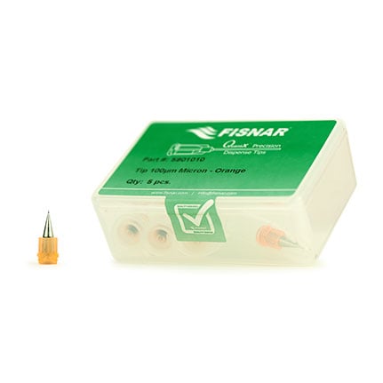 Fisnar QuantX™ 5901010 Micron-S Precision Micro Bore Nozzle Orange 100 um Exit