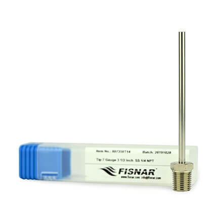 Fisnar 807350T14 NPT Stainless Steel Dispensing Tip 3.5 in x 7 ga