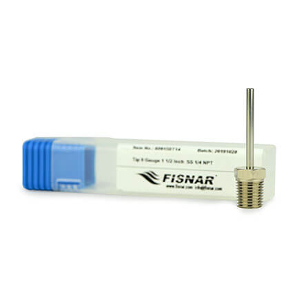 Fisnar 809150T14 NPT Stainless Steel Dispensing Tip 1.5 in x 9 ga