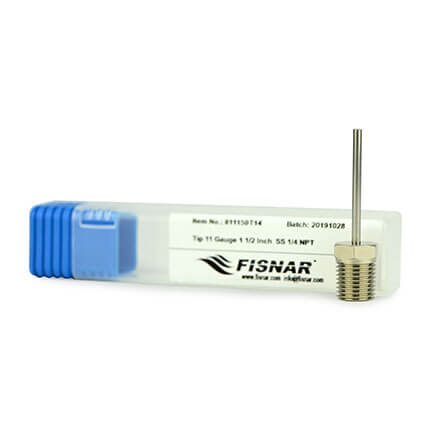 Fisnar 811150T14 NPT Stainless Steel Dispensing Tip 1.5 in x 11 ga