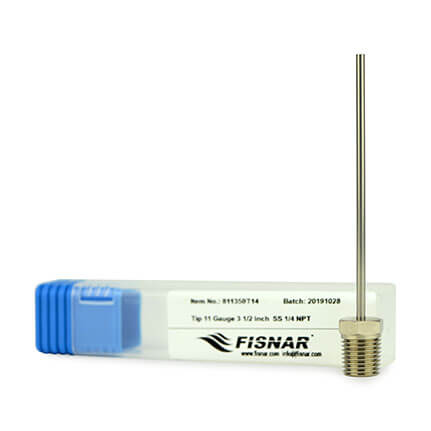 Fisnar 811350T14 NPT Stainless Steel Dispensing Tip 3.5 in x 11 ga