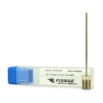 Fisnar 813350T14 NPT Stainless Steel Dispensing Tip 3.5 in x 13 ga