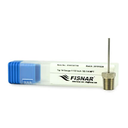 Fisnar 814150T14 NPT Stainless Steel Dispensing Tip 1.5 in x 14 ga