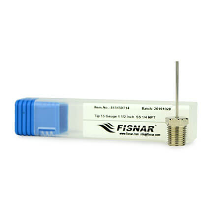 Fisnar 815150T14 NPT Stainless Steel Dispensing Tip 1.5 in x 15 ga