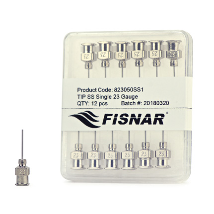 Fisnar 823050SS1 Luer Lock Stainless Steel Dispensing Tip 0.5 in x 23 ga