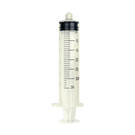 Fisnar 8401009 Luer Lock Graduated Syringe Clear 35cc