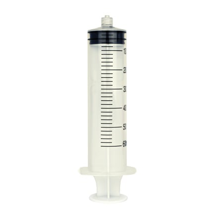 Fisnar 8401012 Luer Lock Graduated Syringe Clear 60cc