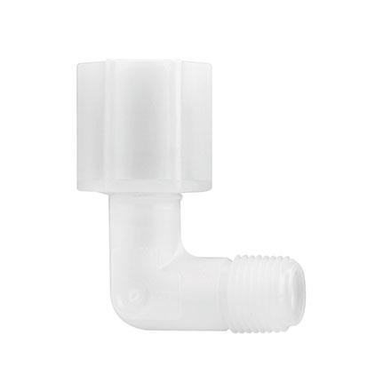 Fisnar 914 Elbow Male Connector White 0.25 in NPT, 0.375 in Tube