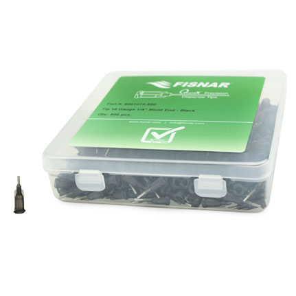 Fisnar QuantX™ 8001074-500 Straight Blunt End Needle Black 0.25 in x 16 ga