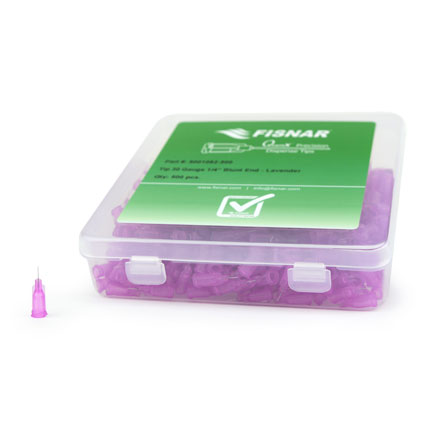Fisnar QuantX™ 8001082-500 Straight Blunt End Needle Lavender 0.25 in x 30 ga
