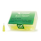 Fisnar QuantX™ 8001083 Straight Blunt End Needle Yellow 0.25 in x 32 ga